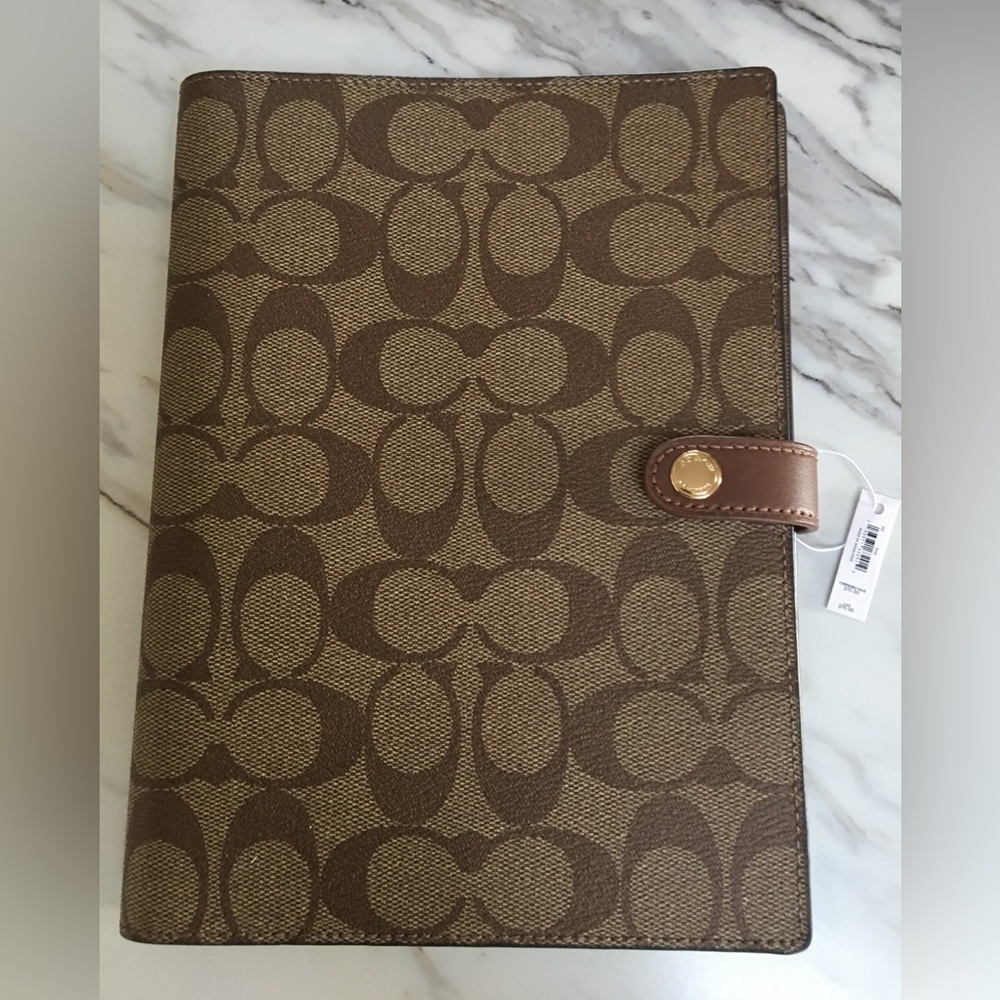 LIKE NEW-🤩Coach Notebook with Monogram Cover🤩